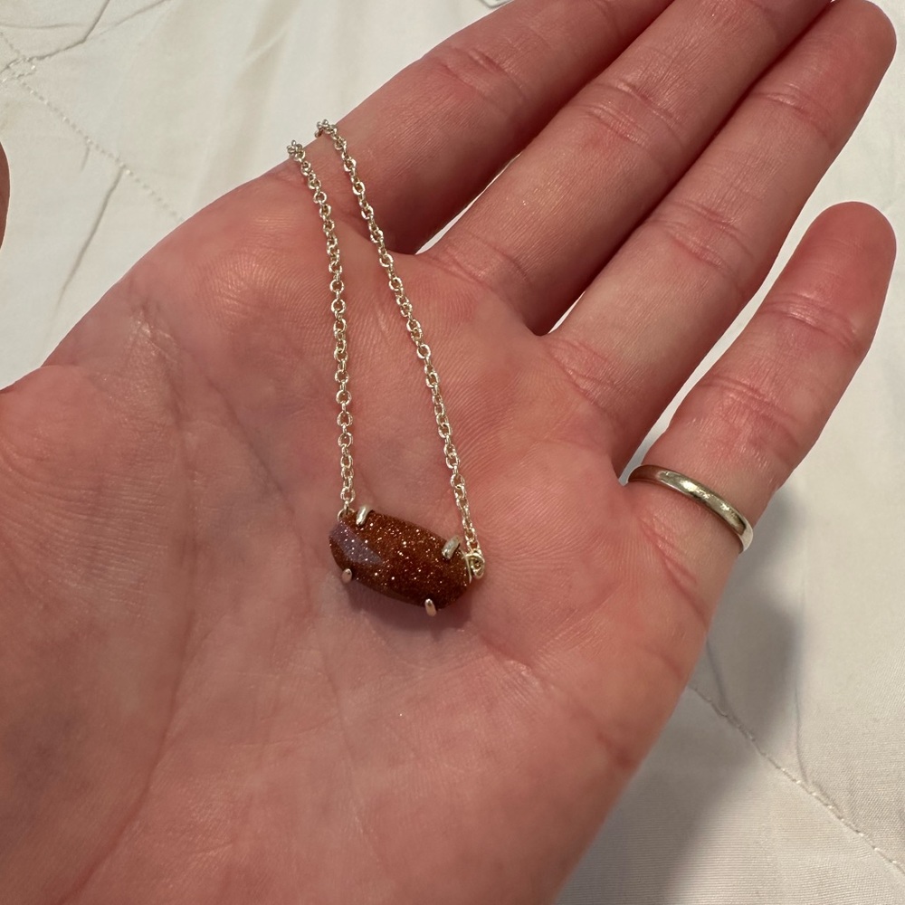 Brown Sparkle Elsa Kendra Scott Necklace